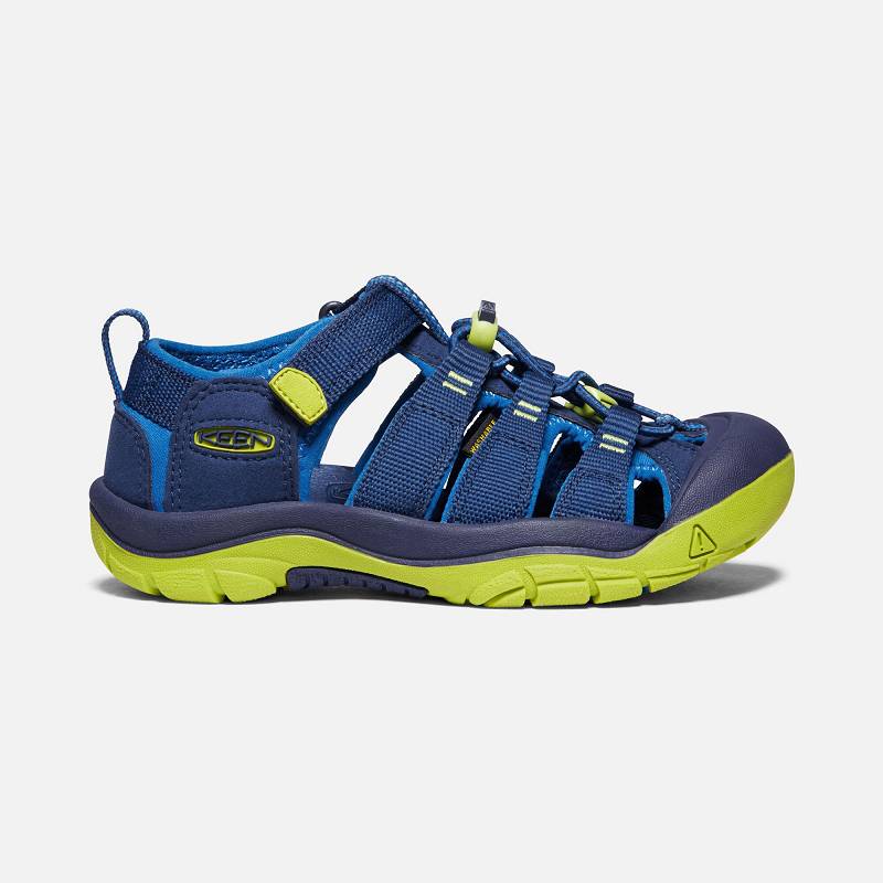 Keen Newport H2 Trekkingsandalen Kinder DE-12934 Blue Depths/Chartreuse - Keen Kinderschuhe Blau